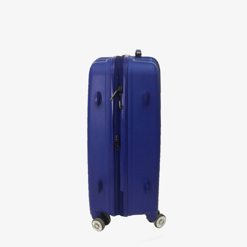 Travel Basic Flint 20-Inch Hard Case Luggage in Navy Blue