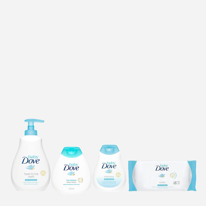 Baby Dove Rich Moisture Baby Essentials Bundle