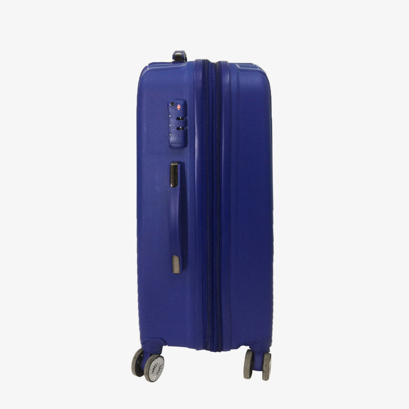 Travel Basic Flint 24-Inch Hard Case Luggage in Navy Blue