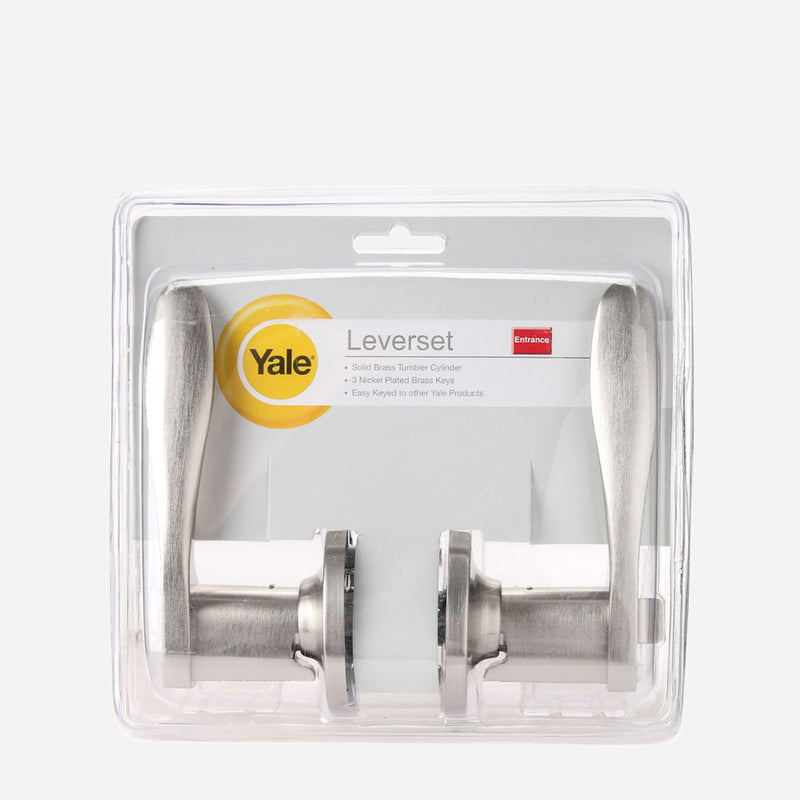 Yale Satin Nickel Medium Duty Lever Set L5327 US15