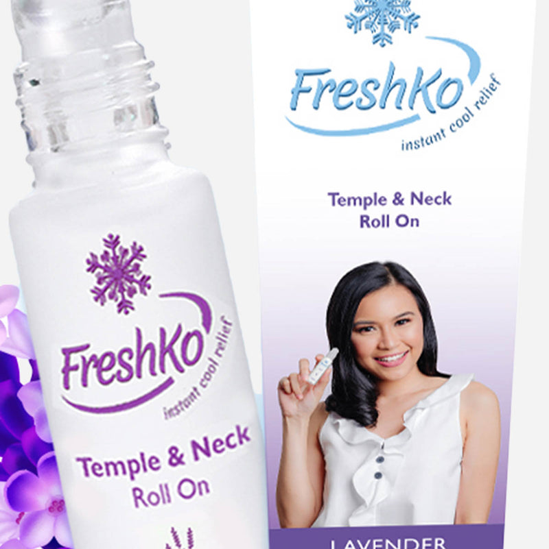 FreshKo Temple and Neck Roll On Aromatherapy 10ml _ Lavender and Cool Menthol