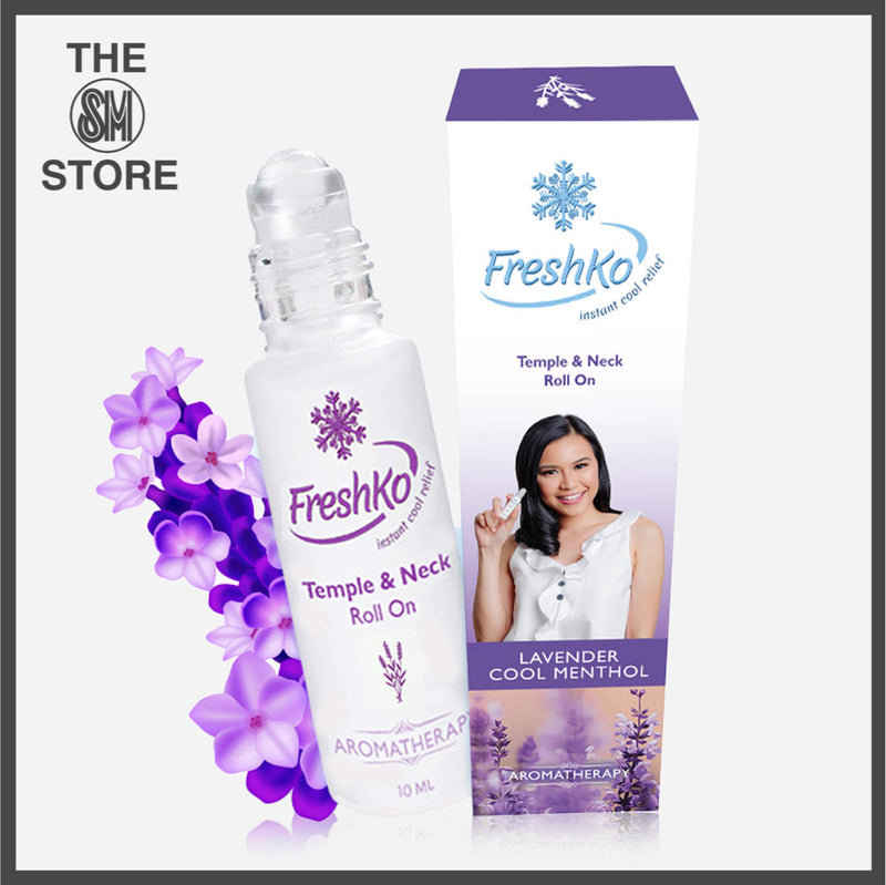 FreshKo Temple and Neck Roll On Aromatherapy 10ml _ Lavender and Cool Menthol