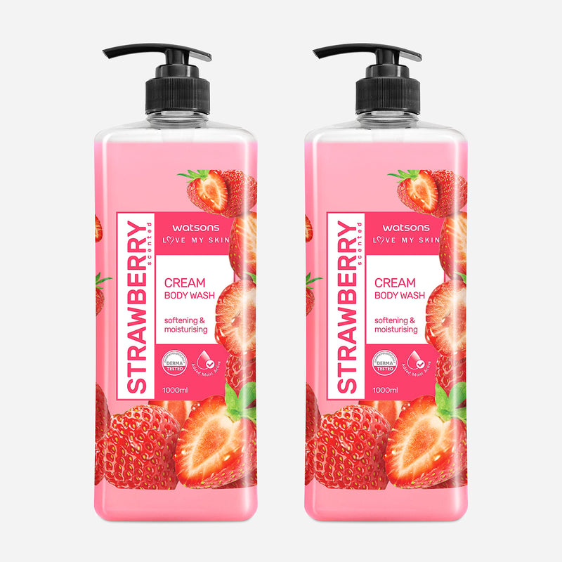 Watsons Buy 1 Take 1 Strawberry Scented Cream Body Wash 1L