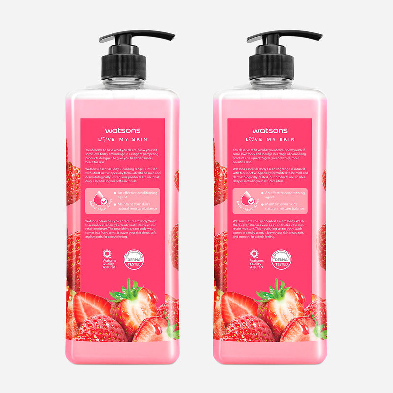 Watsons Buy 1 Take 1 Strawberry Scented Cream Body Wash 1L