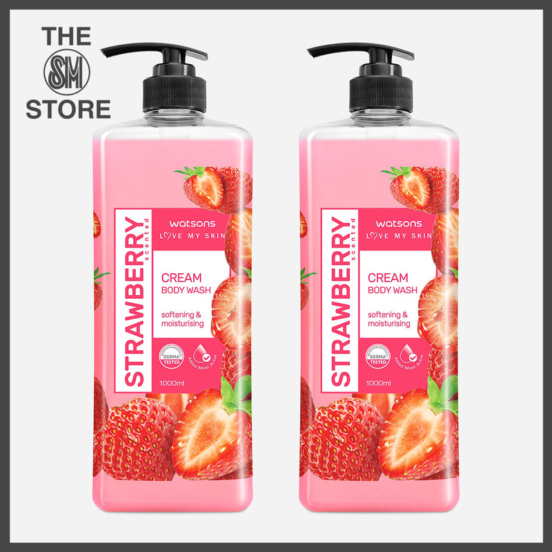 Watsons Buy 1 Take 1 Strawberry Scented Cream Body Wash 1L