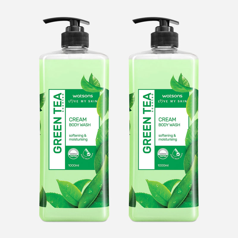 Watsons Buy 1 Take 1 Green Tea Scented Cream Body Wash 1L