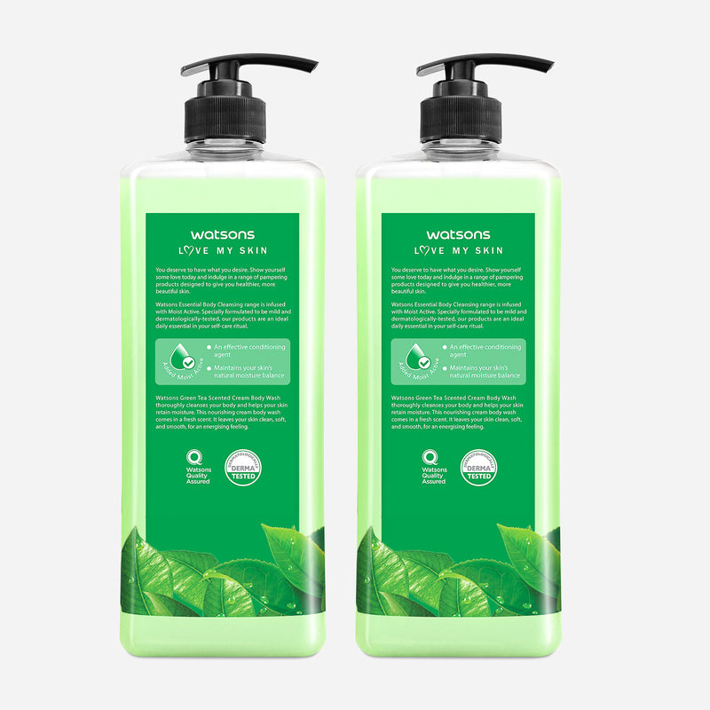 Watsons Buy 1 Take 1 Green Tea Scented Cream Body Wash 1L