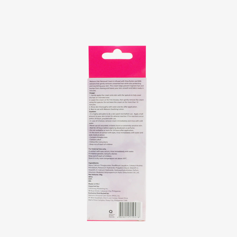 Watsons Nourishing Hair Removal Cream with Shea Butter and Milk 50g _ Normal Skin