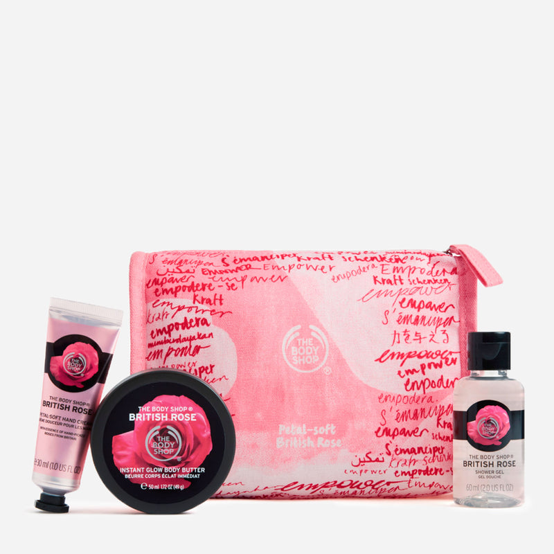 The Body Shop Petal-Soft British Rose Delights Bag