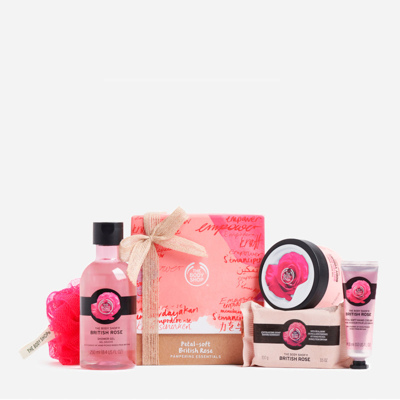 The Body Shop Petal-Soft British Rose Pampering Essentials