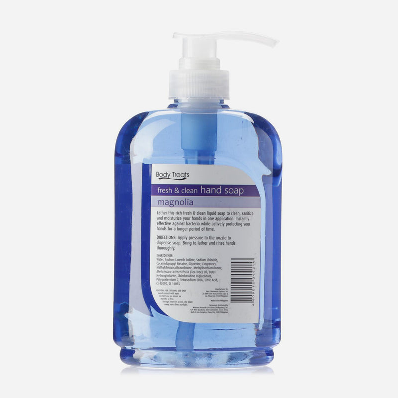 Body Treats Fresh and Clean Magnolia Hand Soap 750ml