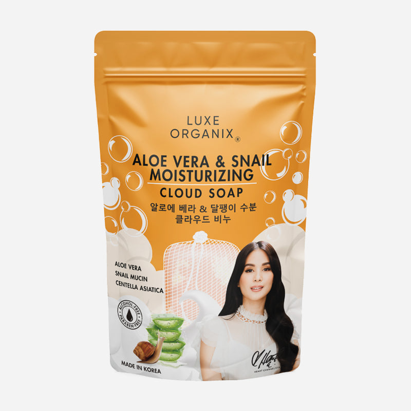 Luxe Organix Aloe Vera & Snail Moisturizing Cloud Soap 180g