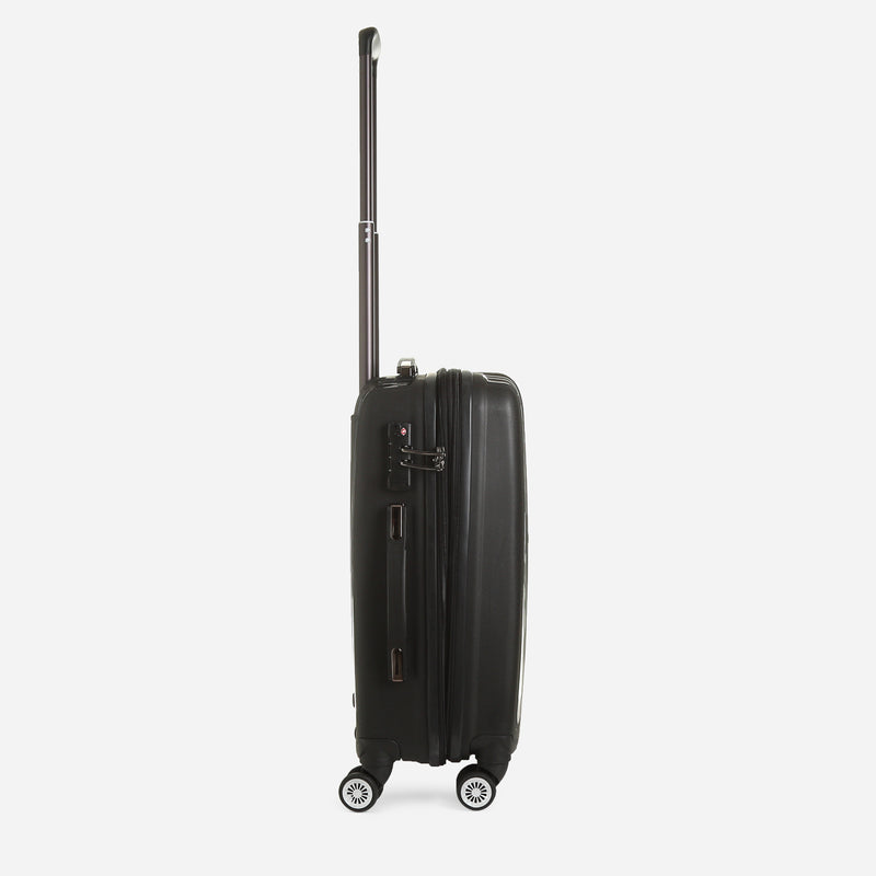 Travel Basic Flint 20-Inch Hard Case Luggage in Black