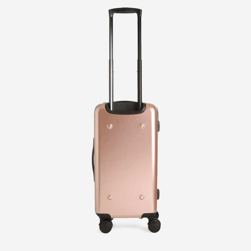 Travel Basic Faxon 20-Inch Hard Case Luggage in Rose Gold