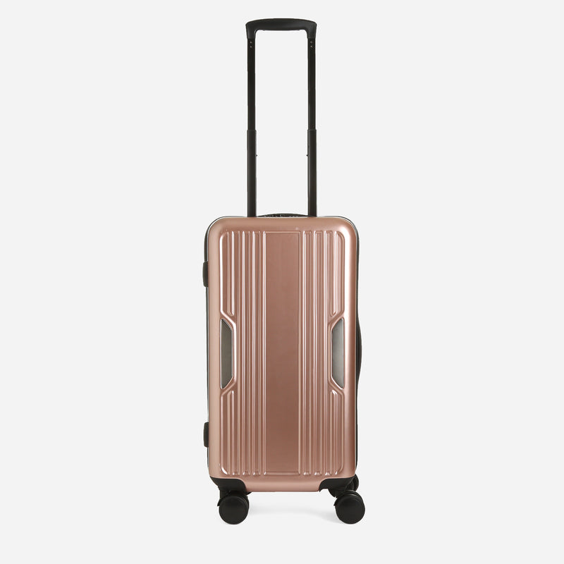 Travel Basic Faxon 20-Inch Hard Case Luggage in Rose Gold