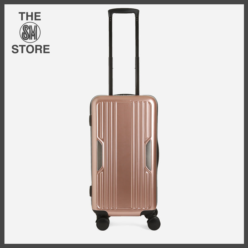 Travel Basic Faxon 20-Inch Hard Case Luggage in Rose Gold