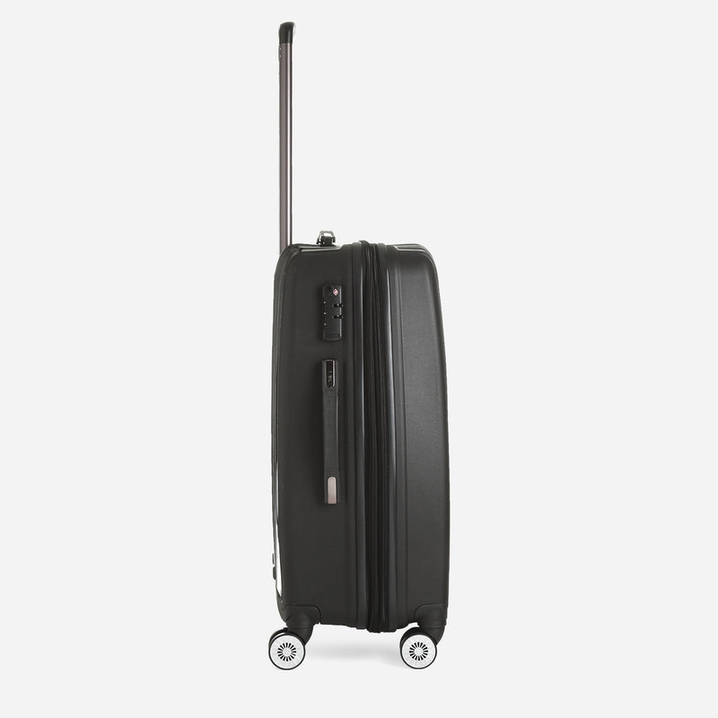 Travel Basic Flint 24-Inch Hard Case Luggage in Black