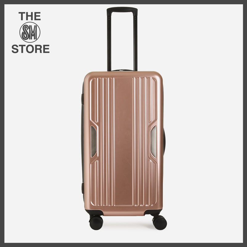 Travel Basic Faxon 24-Inch Hard Case Luggage in Rose Gold