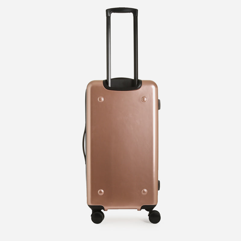 Travel Basic Faxon 24-Inch Hard Case Luggage in Rose Gold