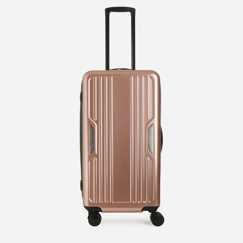 Travel Basic Faxon 24-Inch Hard Case Luggage in Rose Gold