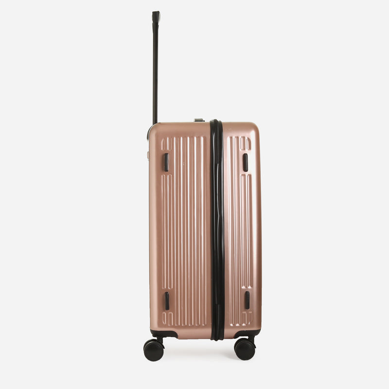 Travel Basic Faxon 24-Inch Hard Case Luggage in Rose Gold