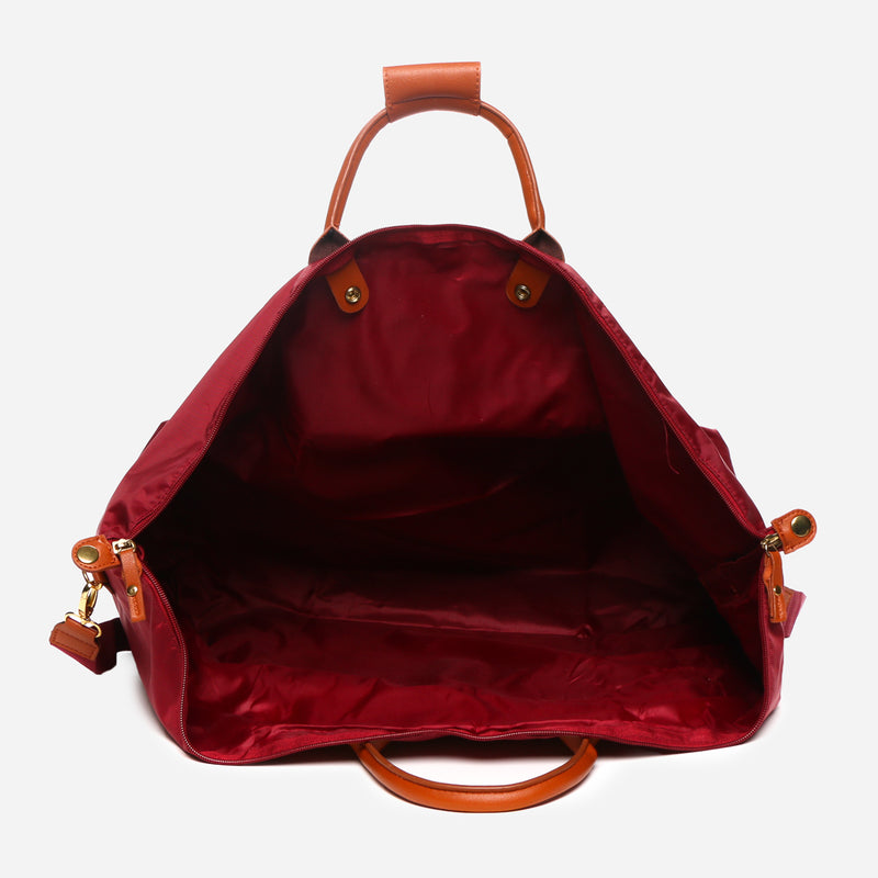 Travel Basic Drew Duffel Bag in Maroon