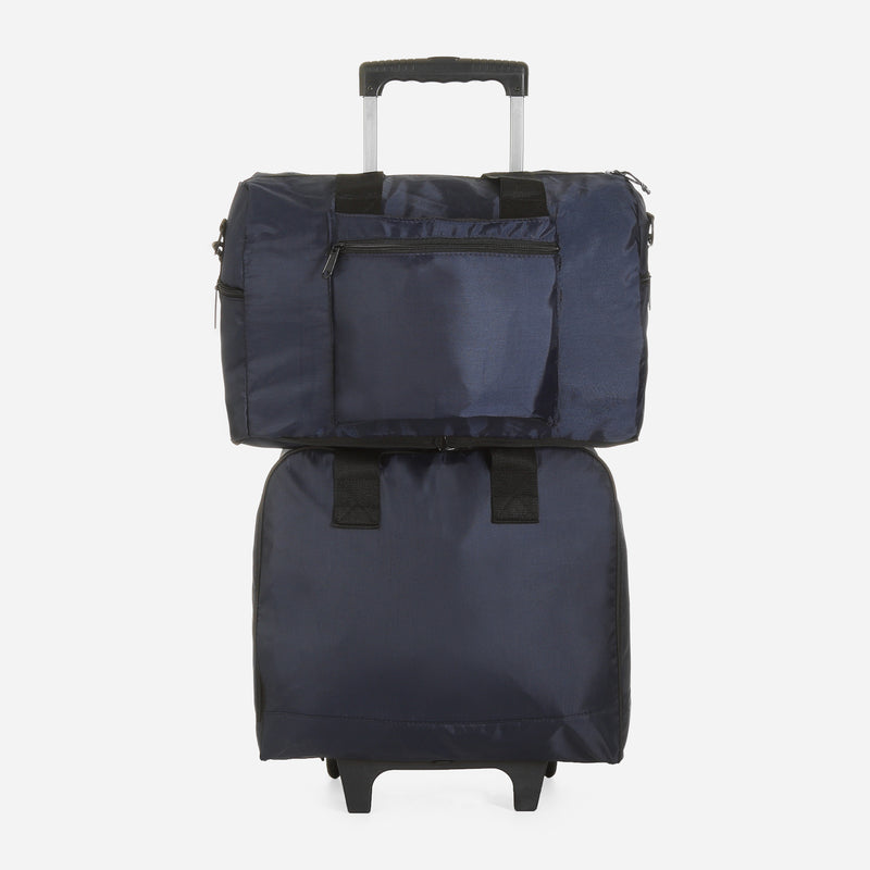 Travel Basic WDB 2-in-1 Wheeled Duffel Bag in Navy Blue