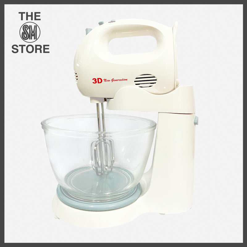 3D TSK-942GST Portable Stand Mixer with Glass Mixing Bowl