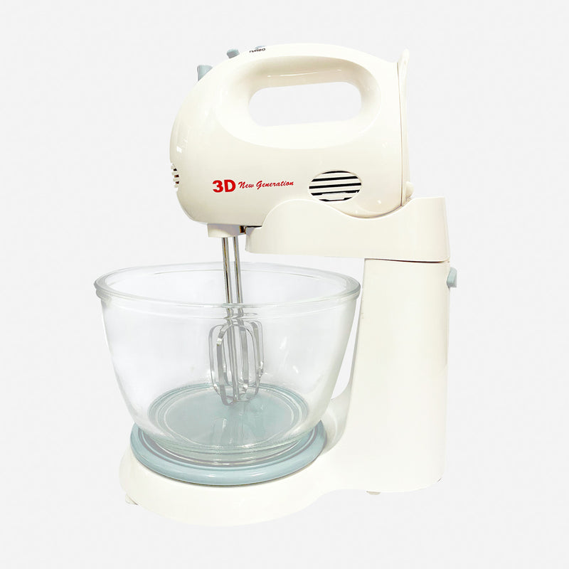 3D TSK-942GST Portable Stand Mixer with Glass Mixing Bowl