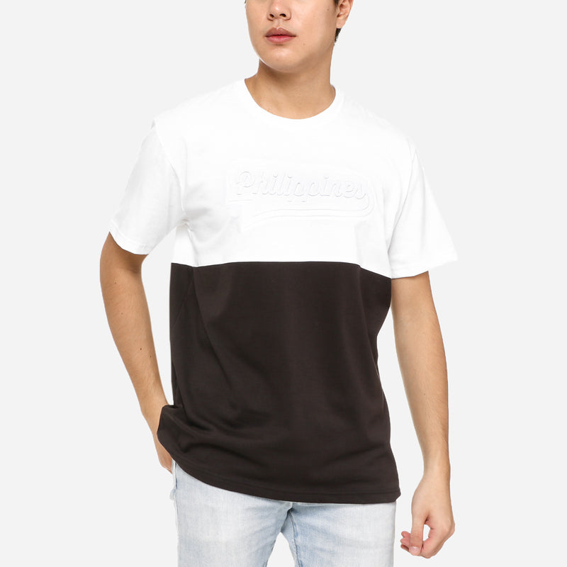 MENSTSCLRE/BLACK/S/NODIM KAMISA BY KULTURA MENS EMBOSSED TEE