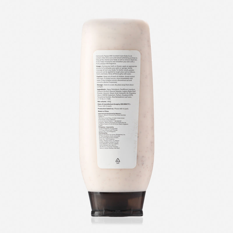 Glamworks Papaya Milk Body Scrub 400g