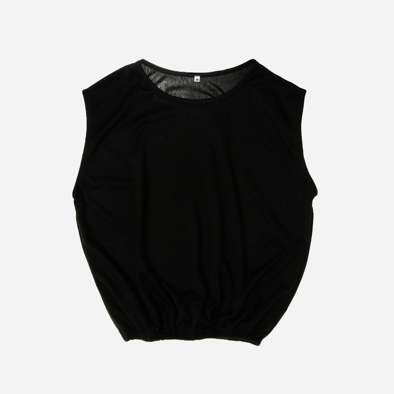 SmartBuy Ladies_ Stretchy Sleeveless Blouse in Black