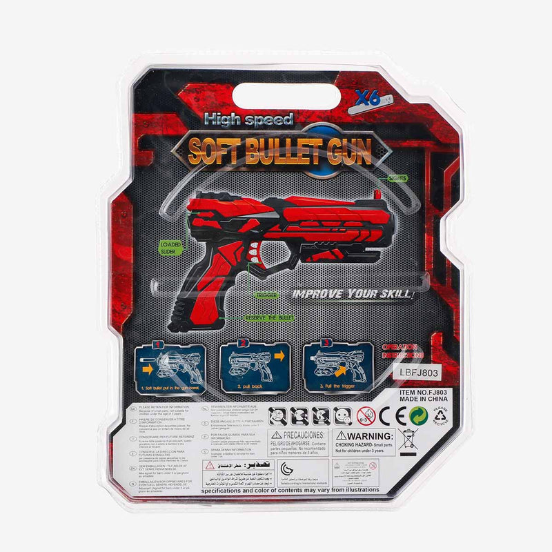 Toy Kingdom Soft Bullet Gun _ Red