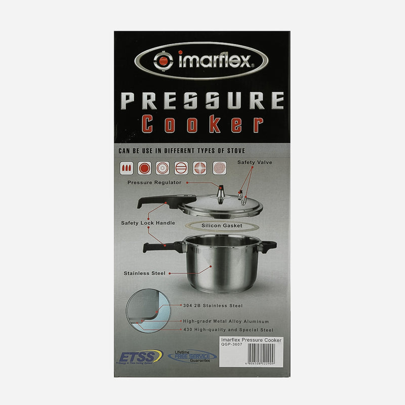 Imarflex 7L Pressure Cooker with Steamer