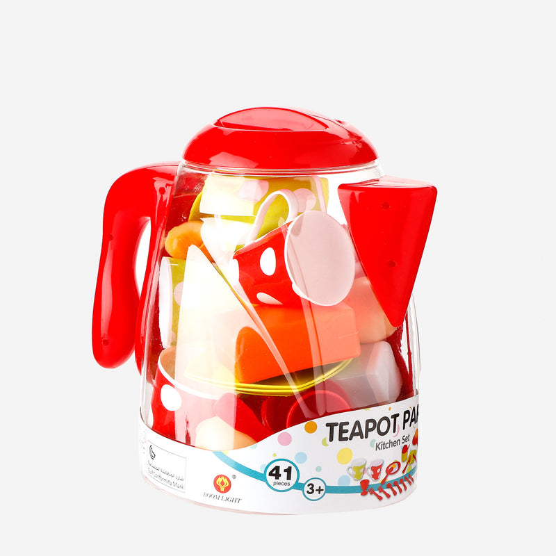 Toy Kingdom 41-Pack Teapot Party Kitchen Set