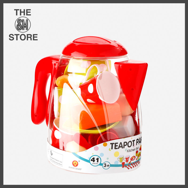 Toy Kingdom 41-Pack Teapot Party Kitchen Set