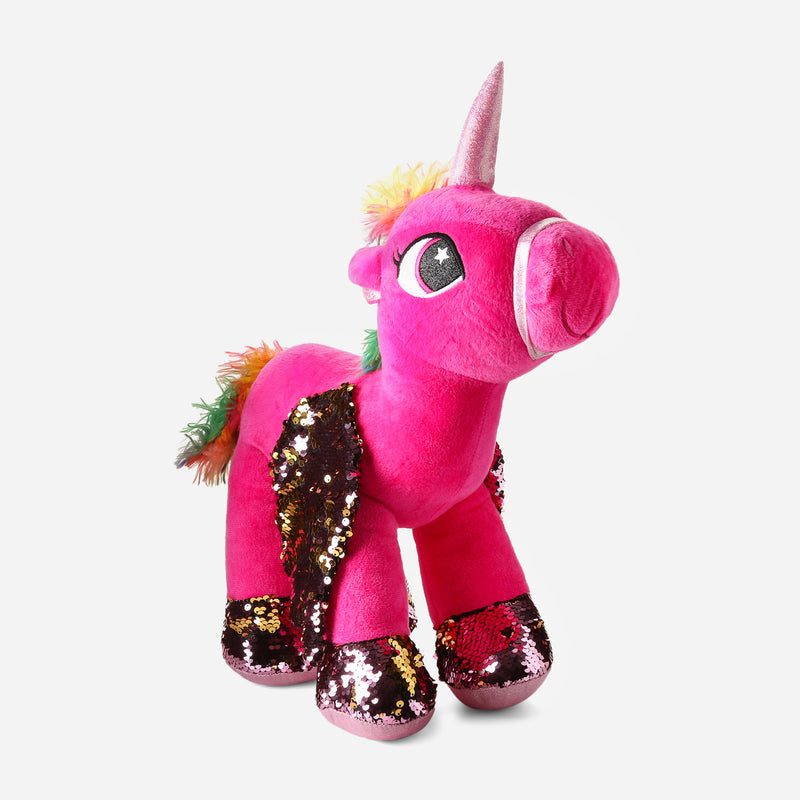 Toy Kingdom Unicorn Plush Toy with Wings 19in. _ Pink