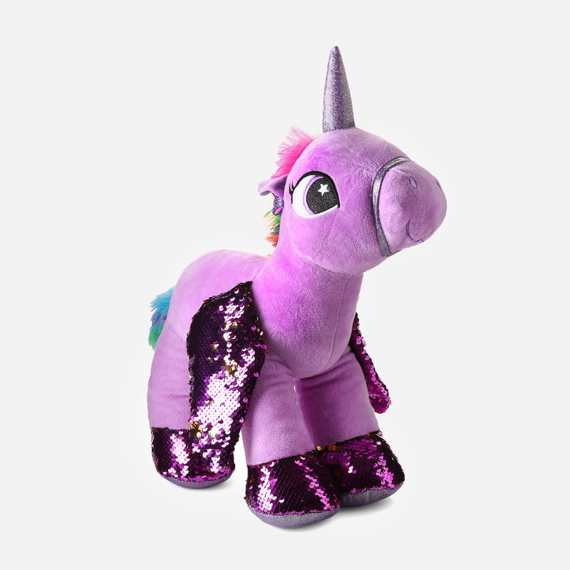 Toy Kingdom Unicorn Plush Toy with Wings 19in. _ Purple