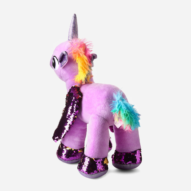 Toy Kingdom Unicorn Plush Toy with Wings 19in. _ Purple