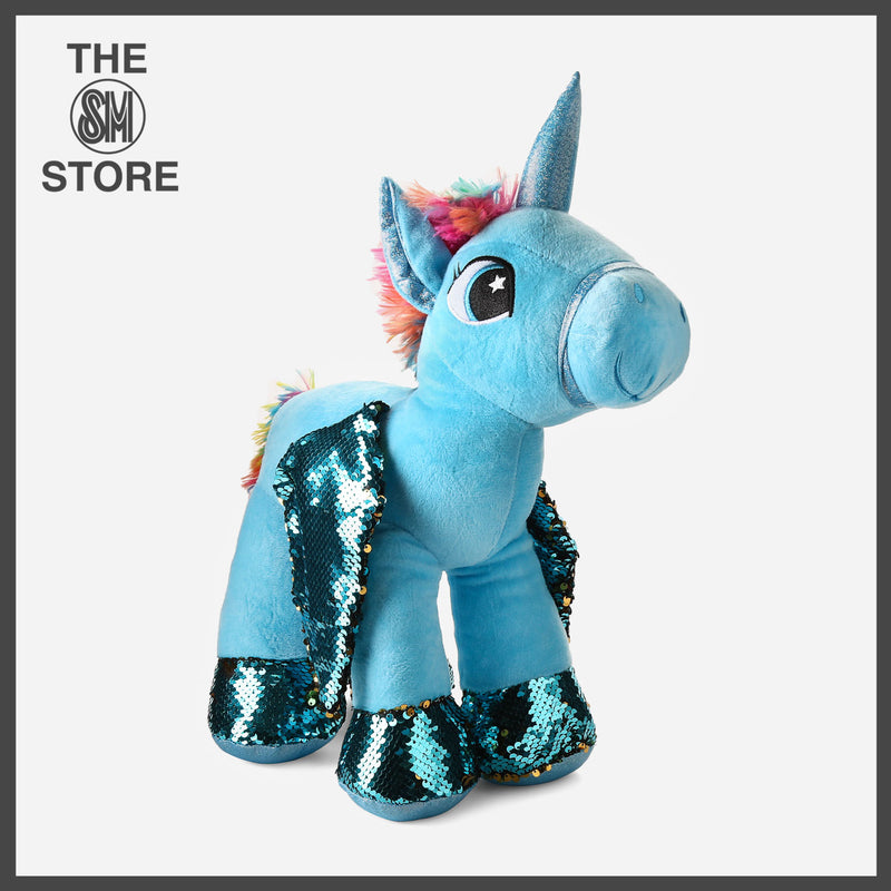 Toy Kingdom Unicorn Plush Toy with Wings 19in. _ Blue