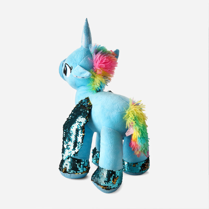 Toy Kingdom Unicorn Plush Toy with Wings 19in. _ Blue