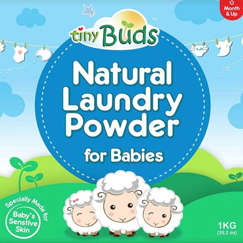 Tiny Buds Natural Laundry Powder Detergent 1KG