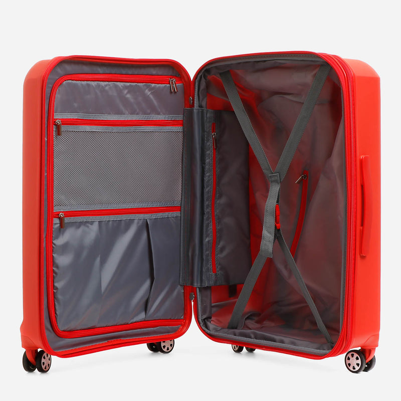 Travel Basic Bryna 24-Inch Hard Case Luggage in Red