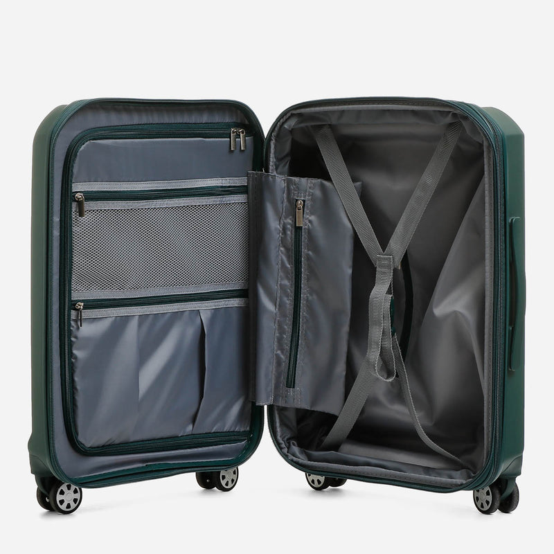 Travel Basic Bryna 20-Inch Hard Case Luggage in Green