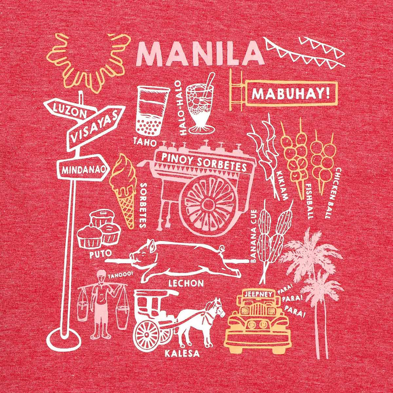 MENSCLRTSM/RED/S/NODIM KAMISA BY KULTURA MENS GRAPHIC TEE