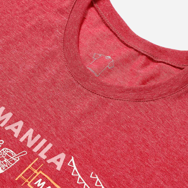 MENSCLRTSM/RED/S/NODIM KAMISA BY KULTURA MENS GRAPHIC TEE