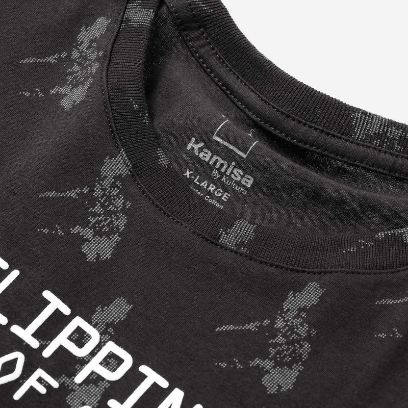 MENSCLRTSA/GRAY/S/NODIM KAMISA BY KULTURA MENS GRAPHIC MAP TEE