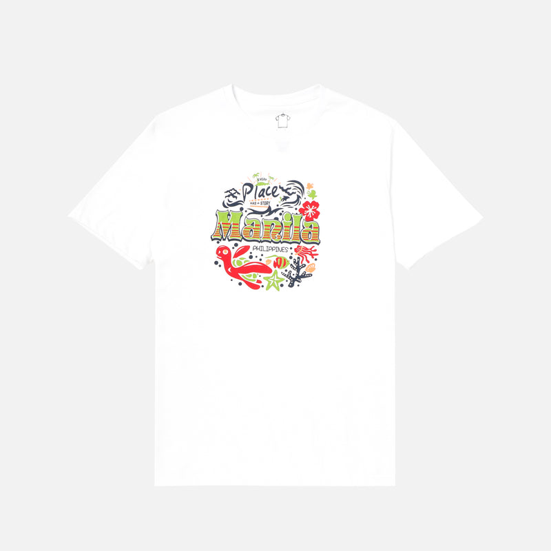 MENSWHTTSE/WHITE/L/NODIM KAMISA BY KULTURA MENS GRAPHIC TEE