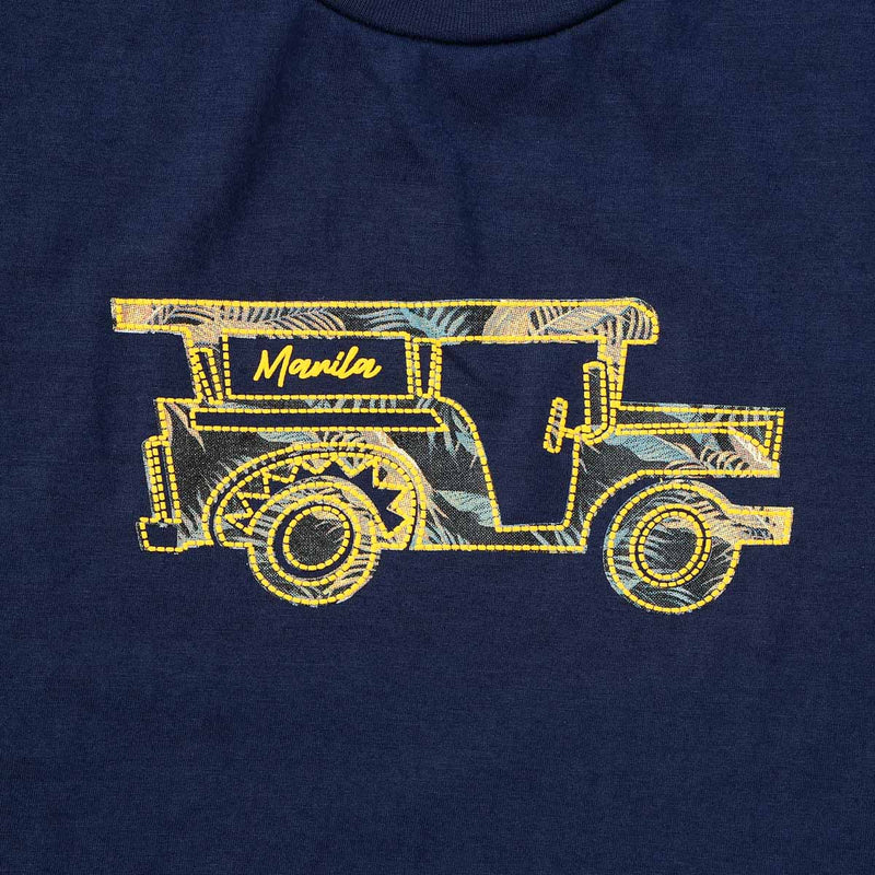 MENSCLRTSF/MIDNI/S/NODIM KAMISA BY KULTURA MENS GRAPHIC JEEP TEE