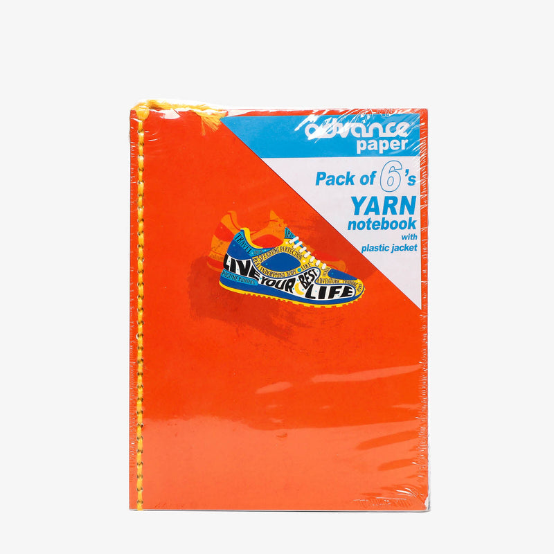 Advance 6-Pack Yarn-Bound Notebook Set with Plastic Jacket _ Colors of Life